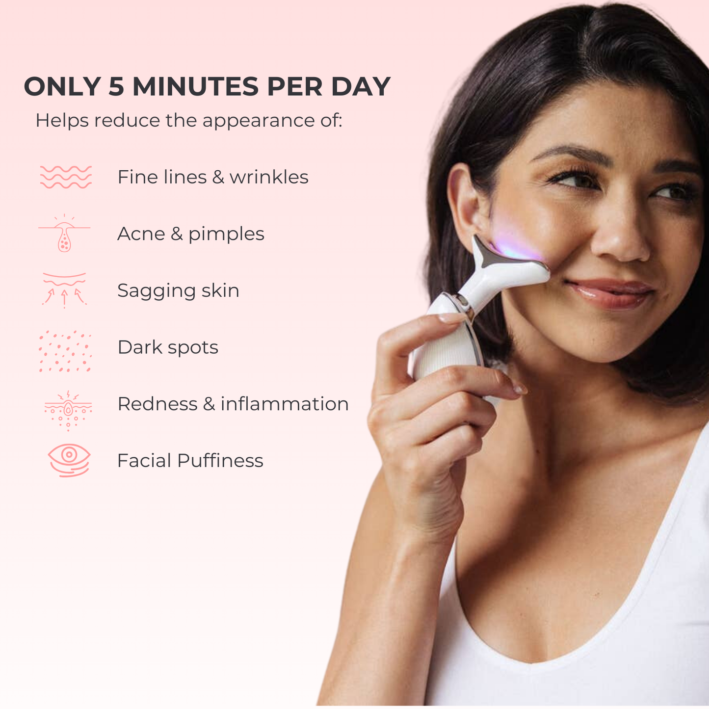 LuxGlow Skin Pro – 7-in-1 LED Anti-Aging Facial Sculptor