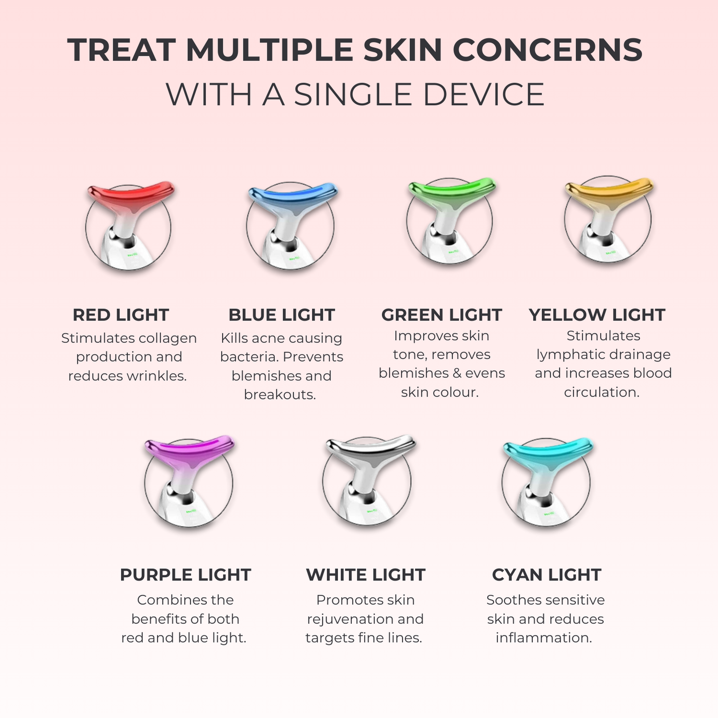 LuxGlow Skin Pro – 7-in-1 LED Anti-Aging Facial Sculptor