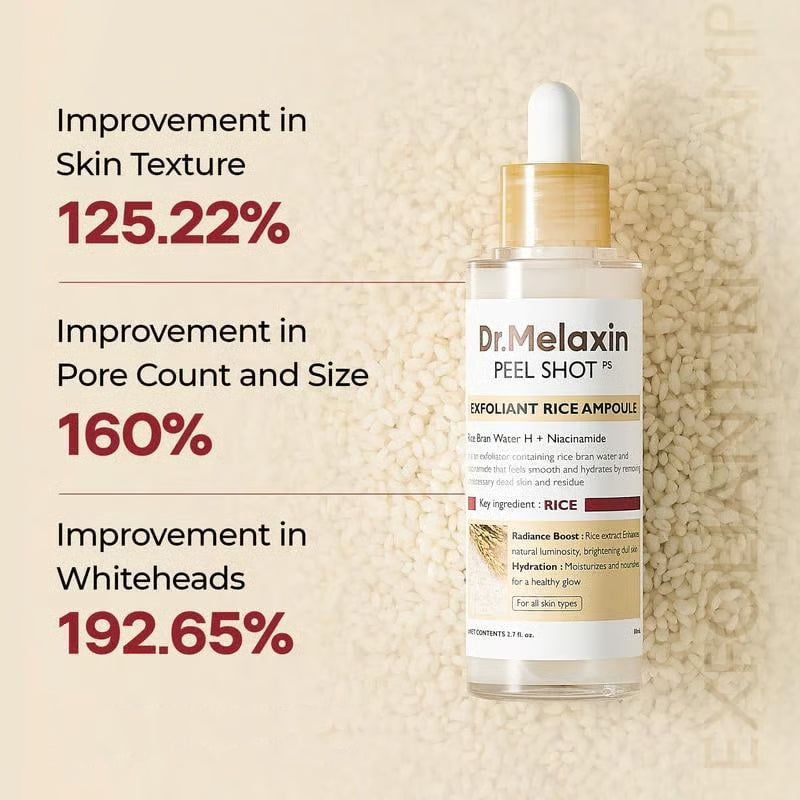 Glow Rice Peel Ampoule-Soft Rice Peeling Scrub