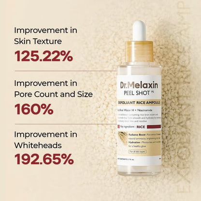 Glow Rice Peel Ampoule-Soft Rice Peeling Scrub